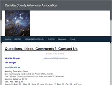 Tablet Screenshot of camdencountyastronomy.org